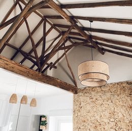 Ayana Rattan Lampshade Natural Cross - S