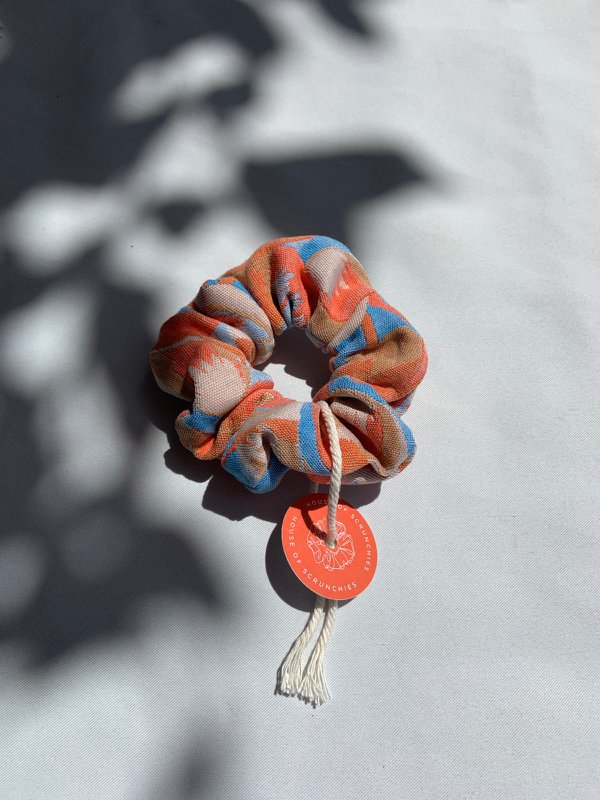 Scrunchie - Summer Flower Jacquard - Recycled