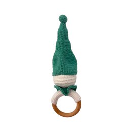 Handmade baby rattle - Christmas gnome