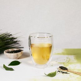 Double-walled tea glass