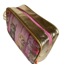 Neceser Fiesta Gato rosa