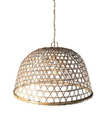 Bojonegoro Bojonegoro Ratán Ratán Ratan Lampe avec la forme d'une cloche en forme de cloche