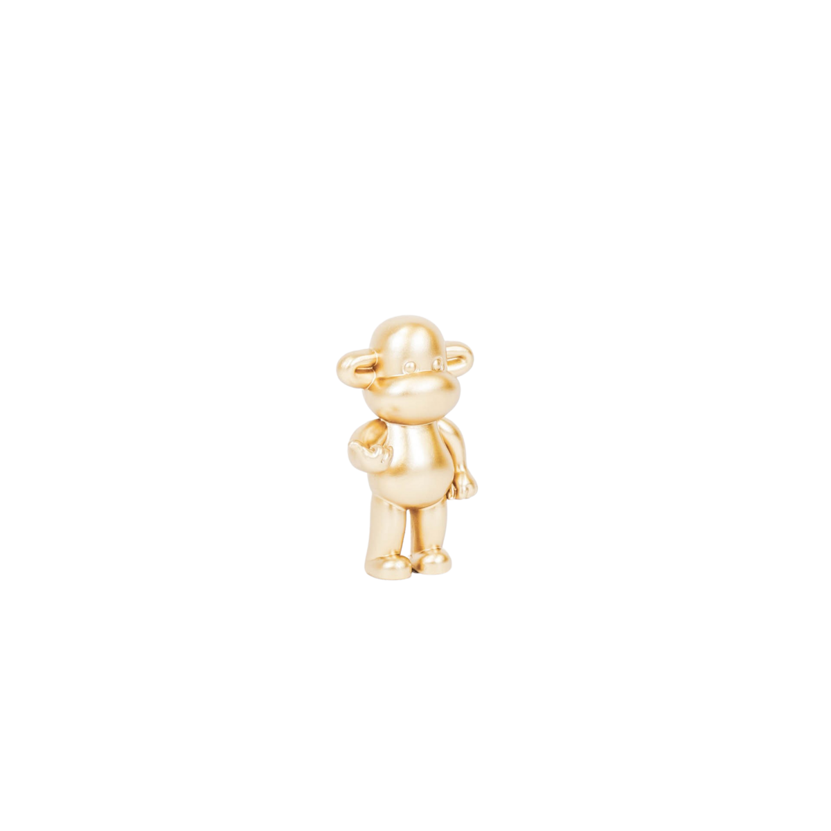 Ornament - Hæng Monkey Figurin 'The Legend' - Polyresin - Gold - 11x7x19cm