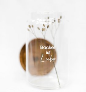 Storage jar "Baking is love" 700ml box of 5