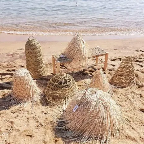 🌿 ESSAOUIRA Suspension in Palm Fibers - Bohemian Style
