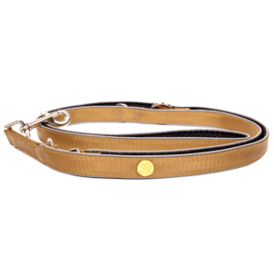 Dog leash gold, M