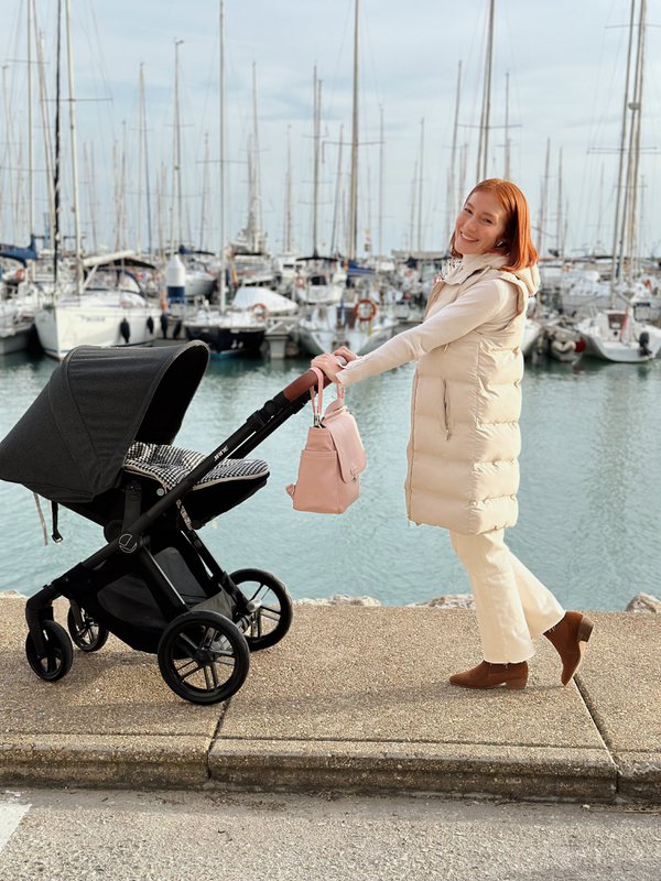 Sac de Grossesse MIREM By Nenina & Co Rose pâle + Cadeau Matelas à Langer