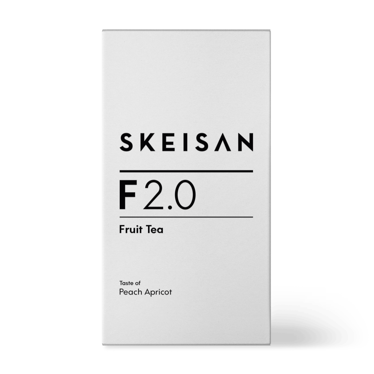 F 2.0 theeglas: Gearomatiseerde fruittheemelange met perzik-abrikoos smaak