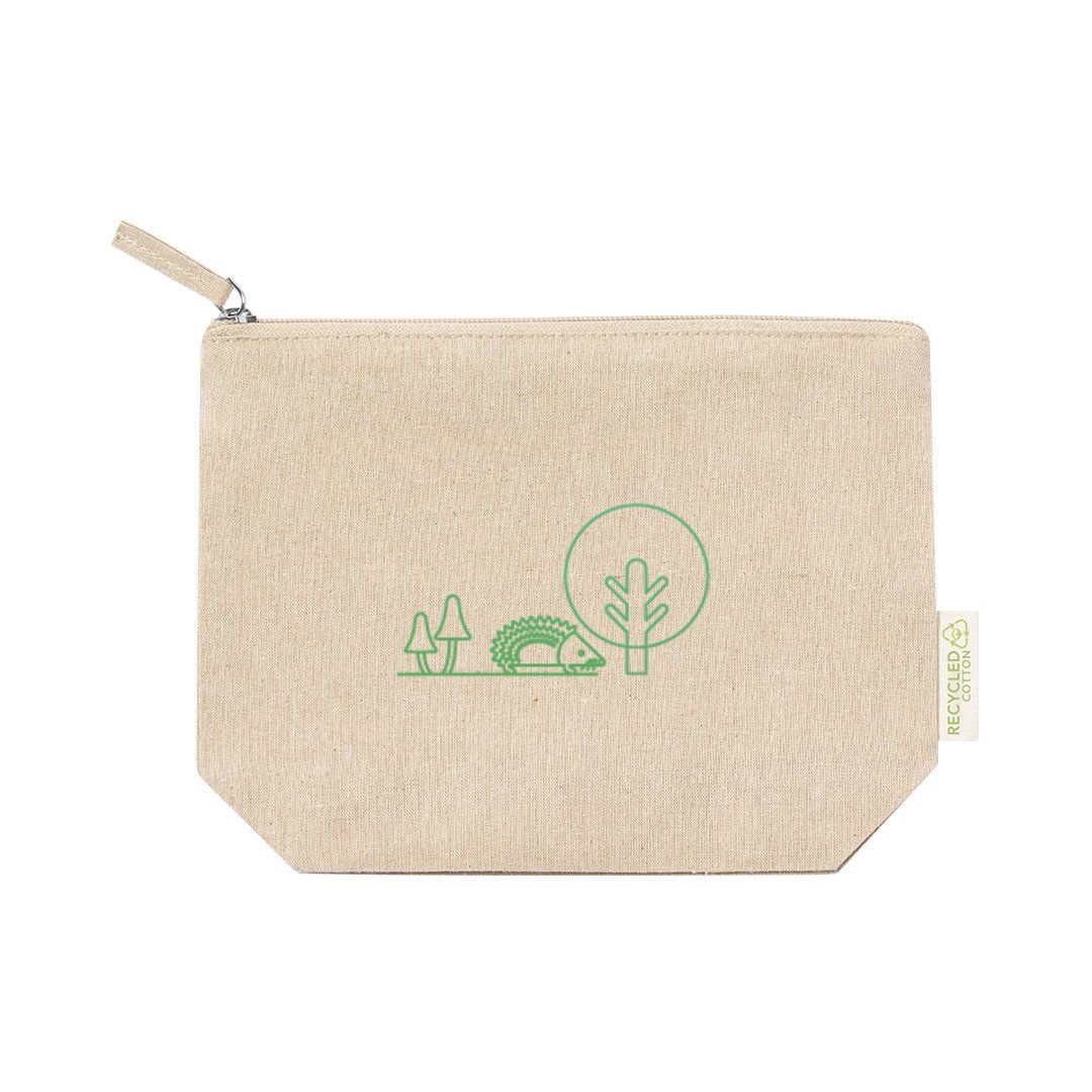 Aanpasbare milieuvriendelijke etui van 100% gerecycled katoen