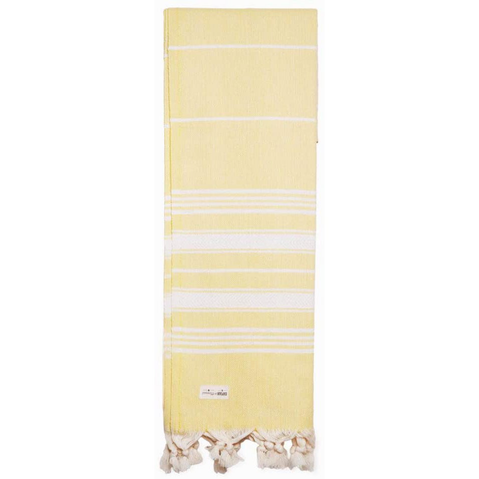 Toalla de playa 100% Algodón Amarillo 170x100