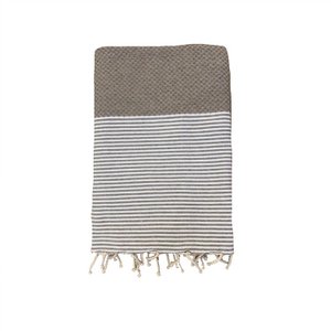 traditionelles Fouta Mikanda 100X200 Taupe