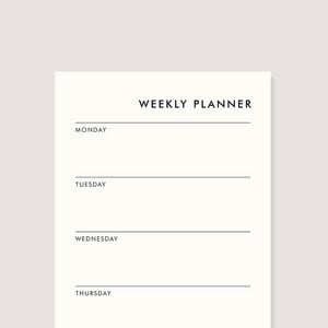 Notepad - "Weekly Planner"