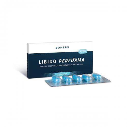Boners - Pastillas para la erección Libido Performa - Paquete de 5