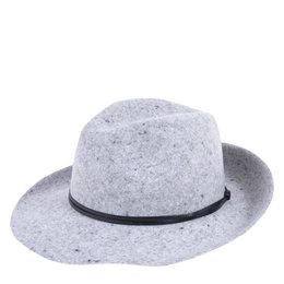 CHAPEAU FEUTRE - lien cuir, bord non cousu