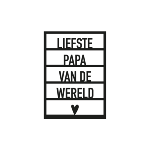 Map Father's Day "Dearest Daddy in the World"