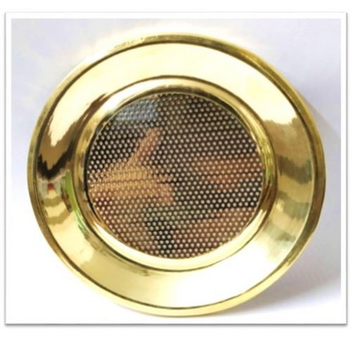 COUVERCLE EN LAITON AVEC FILET FINITION LAITON 11,5 cm