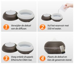 Sun Shine Pro - Bois foncé - Diffuseur d'arômes