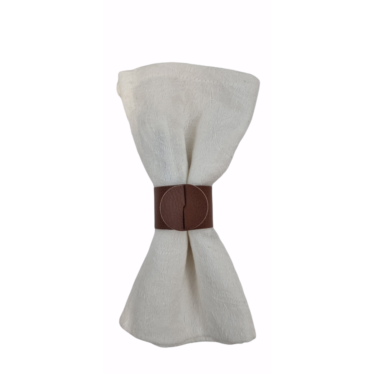 Servilletero Skinnatur | cuero reciclado | 4 cm de diámetro