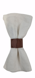Servilletero Skinnatur | cuero reciclado | 4 cm de diámetro