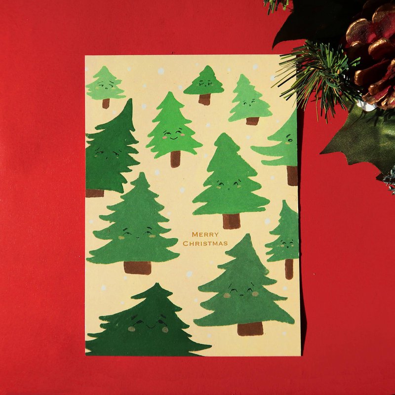 Christmas Trees Postcard (eco friendly)