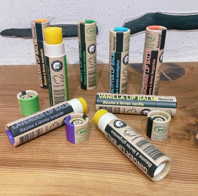 Organischer Eukalyptus Lippenbalsam - 1 Stück - 100% Papierverpackung