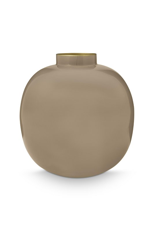 Vase Metal Khaki 23cm
