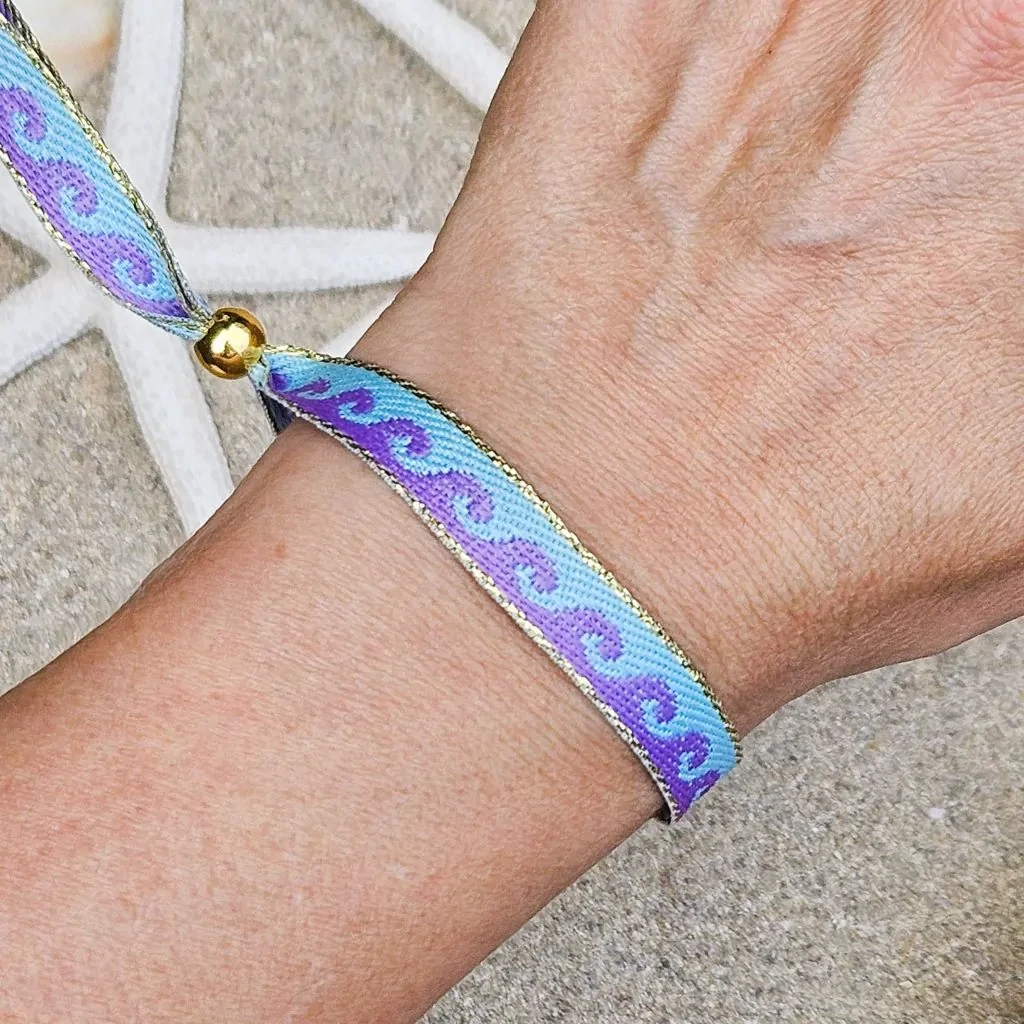 Lint's bracelet waves purple/mint