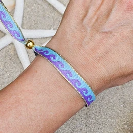 Lint's bracelet waves purple/mint