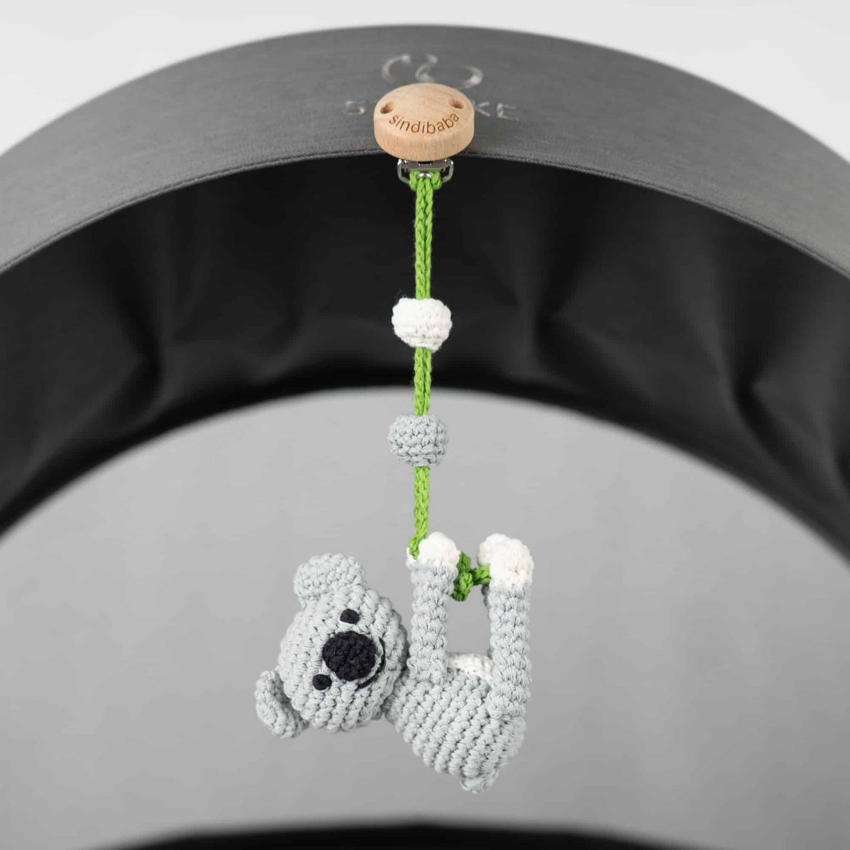 Crocheted play arch pendant Koala COCO (organic)