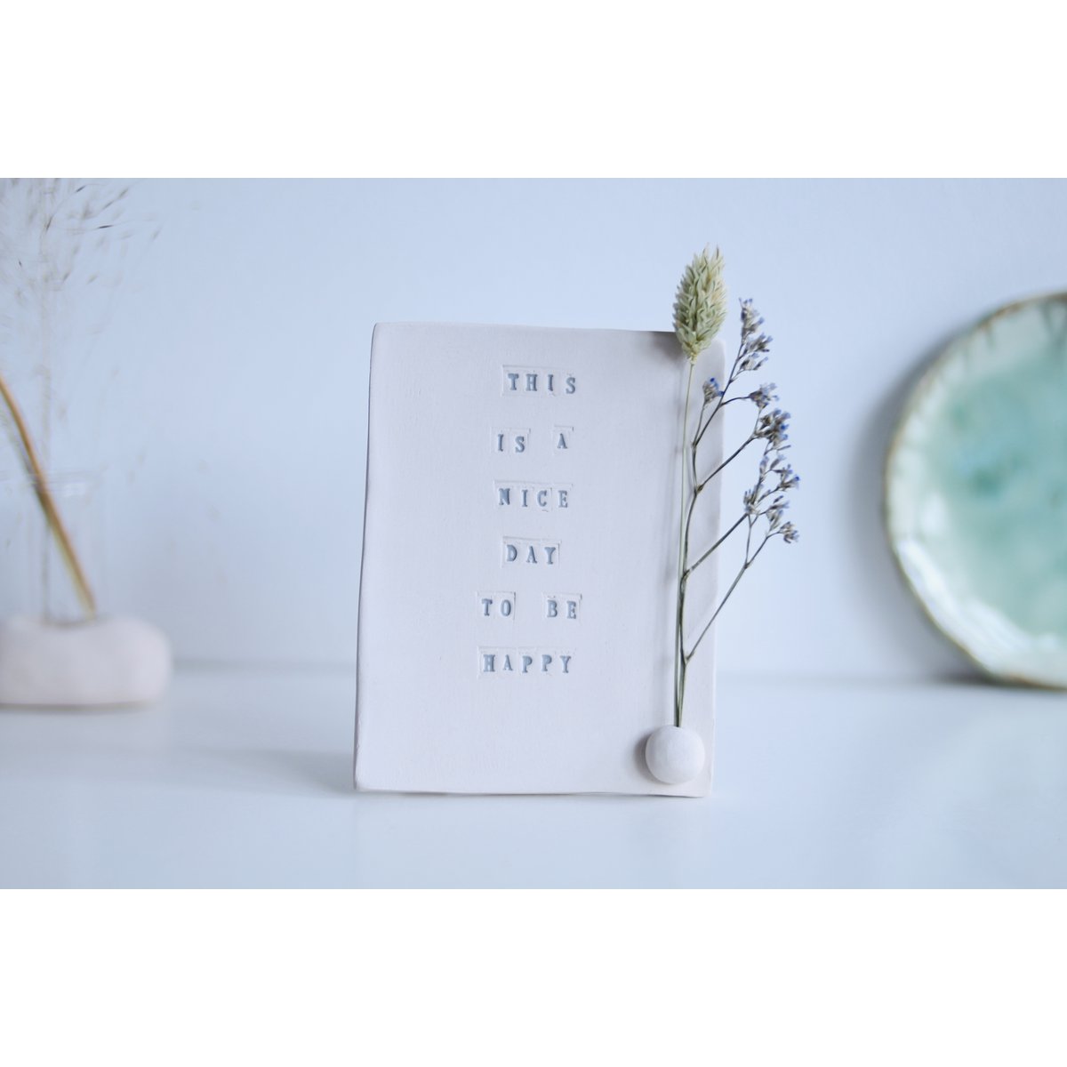 Ceramic card “Be happy”