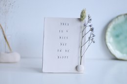 Ceramic card “Be happy”