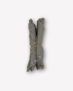 Musselin-Servietten "Anne-Marie" • Anthrazit