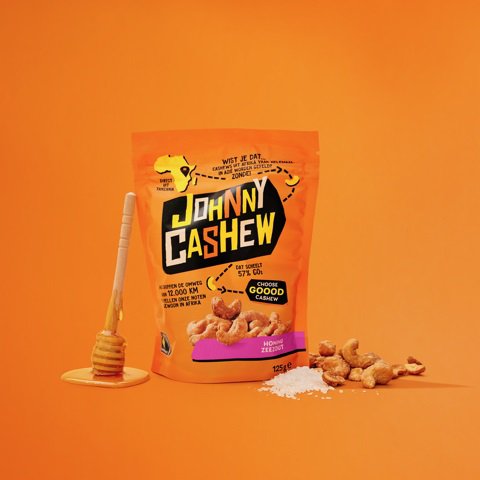 Johnny Cashew Honning Havsalt 100g