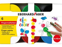 Fingerfarbe EFA sortiert 6x40ml im Karton