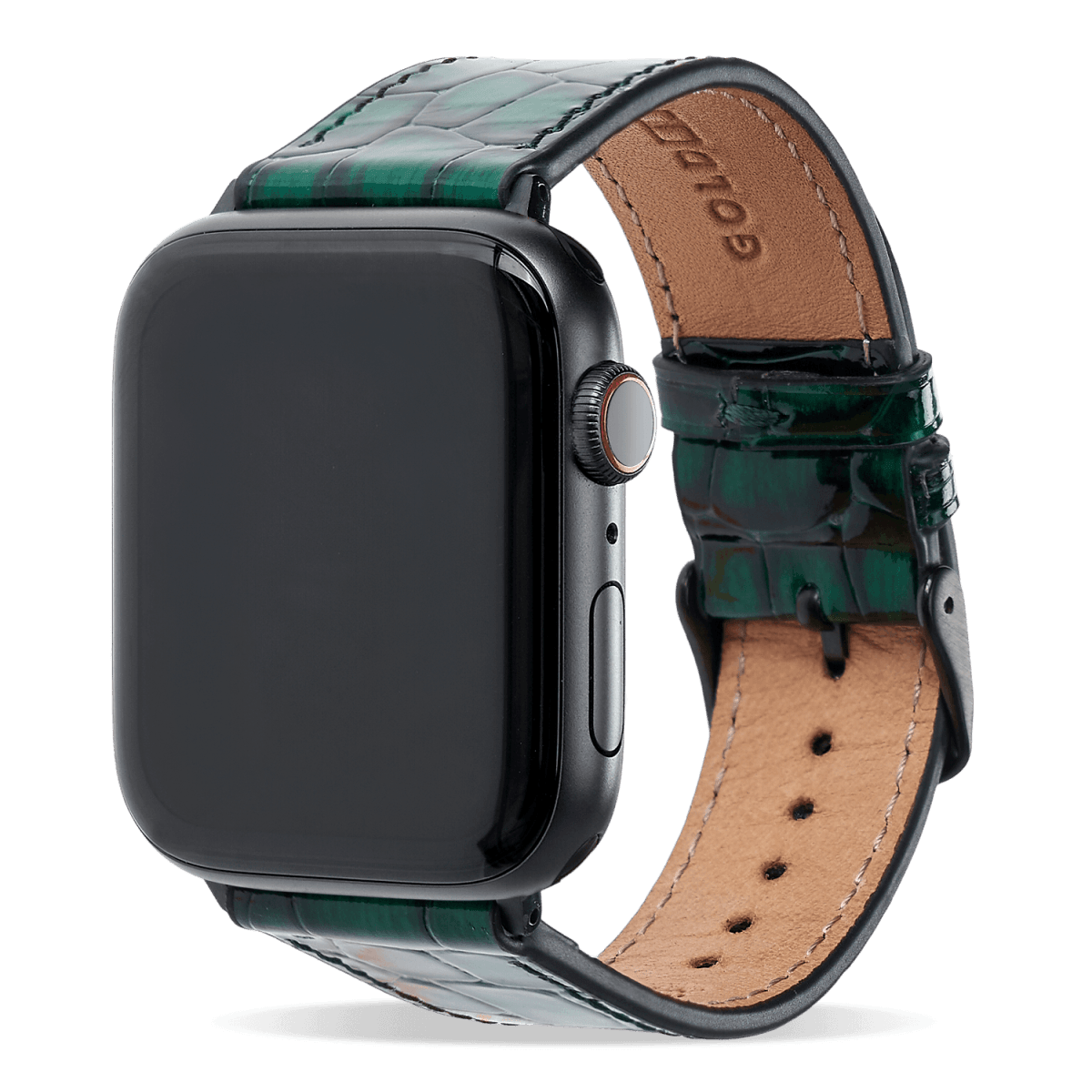 Apple Watch Armband MILANO-Design grün (Adapter schwarz)
