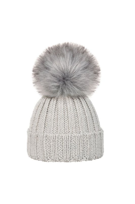 Czapka OLLO BABY – 100% wełny merino - jasnoszary