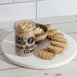 Nachfüller für Bio-Brotbackmischung im Glas "Haferhäppchen" (600 g)