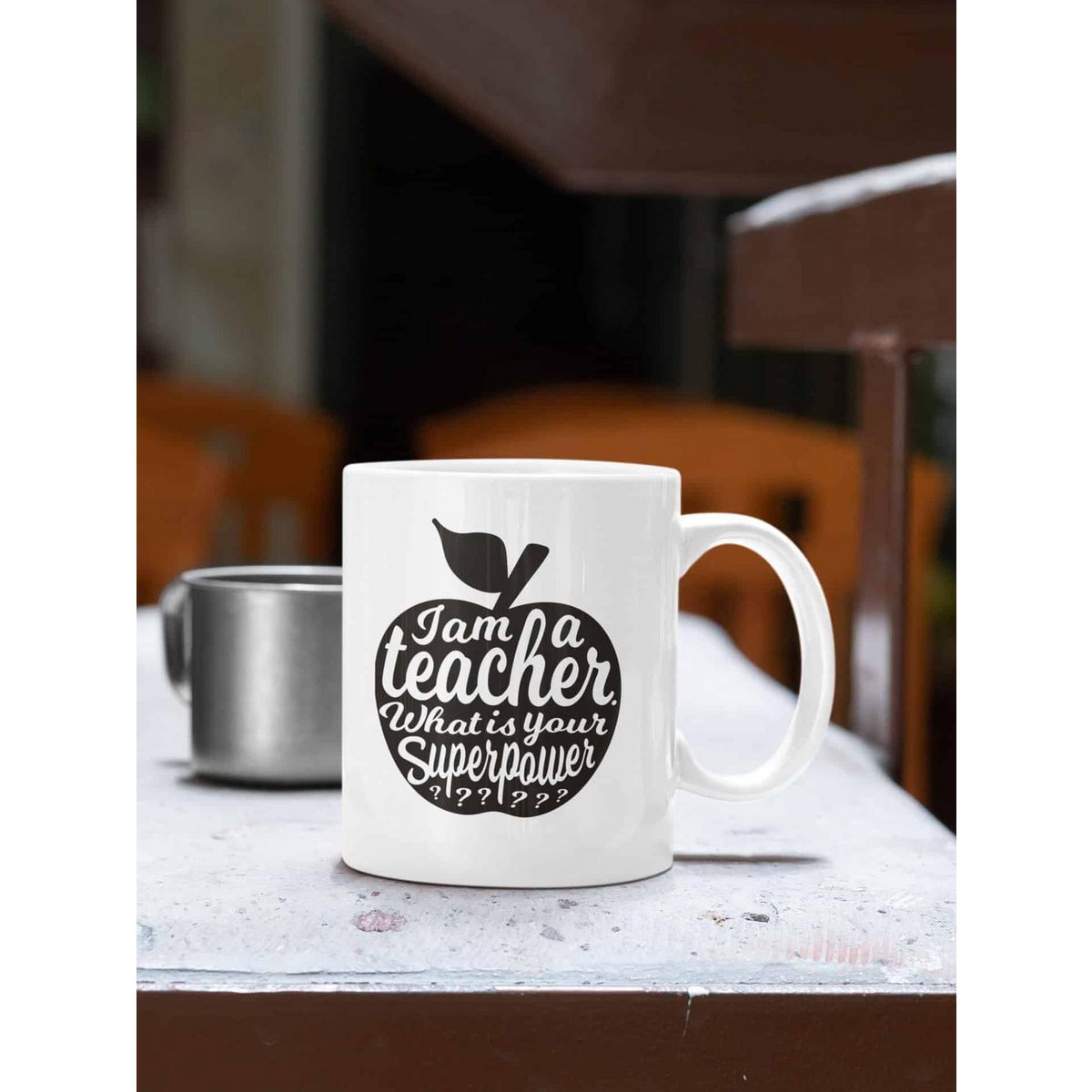 Mok I am a Teacher zwart