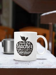 Mok I am a Teacher zwart