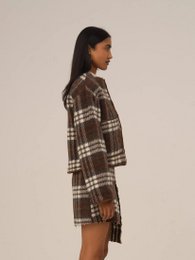 Barefoot Plaid Brown Jacket