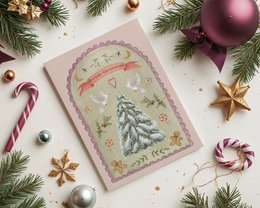 Postkort "Sød jul"