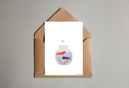 postcard 'Hi'