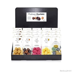 Pralinen Konfekt – Display (Inhalt 42 Stück)