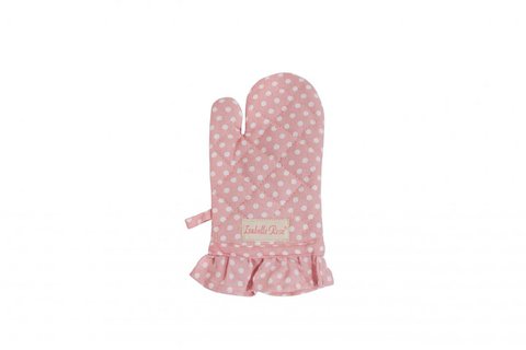 Kids glove Polka dot pink 12x25 cm Isabelle Rose
