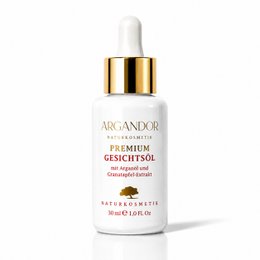PREMIUM FACE OIL WITH ORGANIC ARGAN OIL AND ORGANIC POMEGRANATE EXTRACT