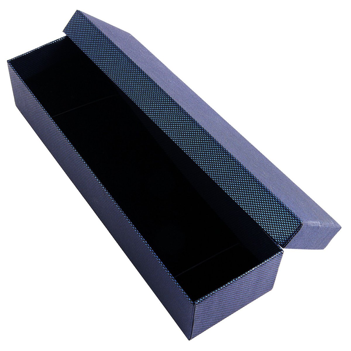 Boîte à montres, Pappe, bleu, VE 4, 24 cm x 7 cm x 5 cm