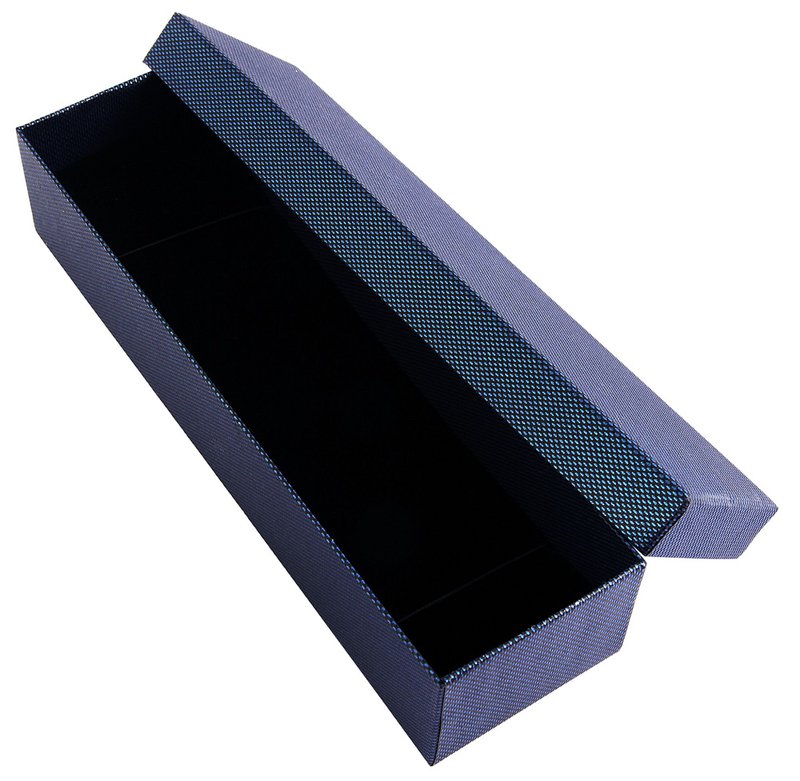 Uhrenbox, Pappe, blau, VE 4, 24 cm x 7 cm x 5 cm