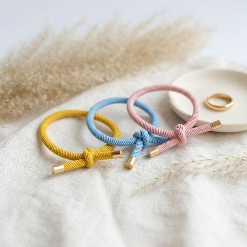 Golden Knot Armbånd Pink