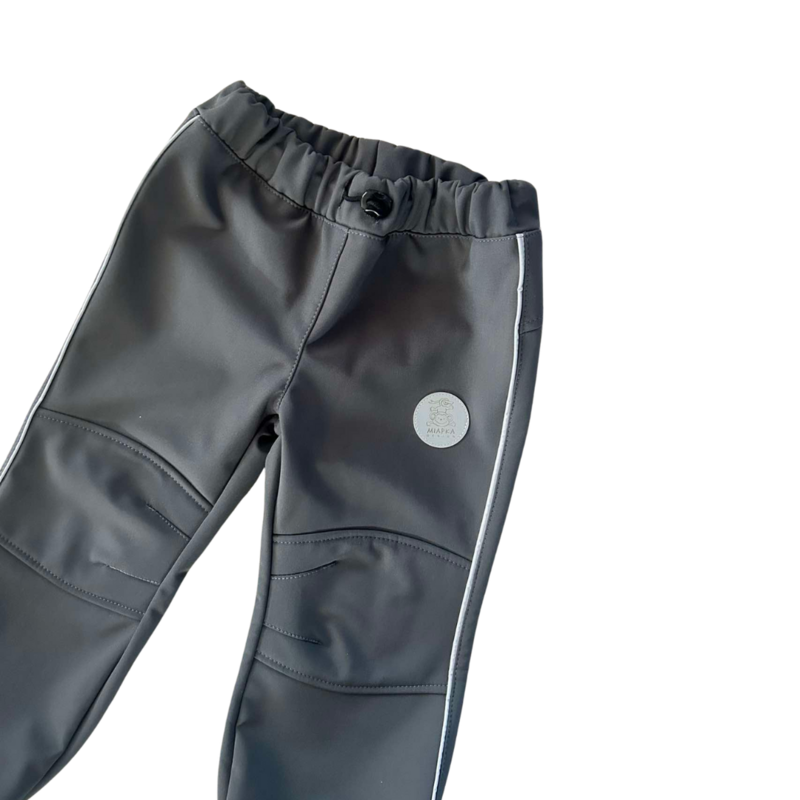 Dzieciowe spodnie softshell, szare
