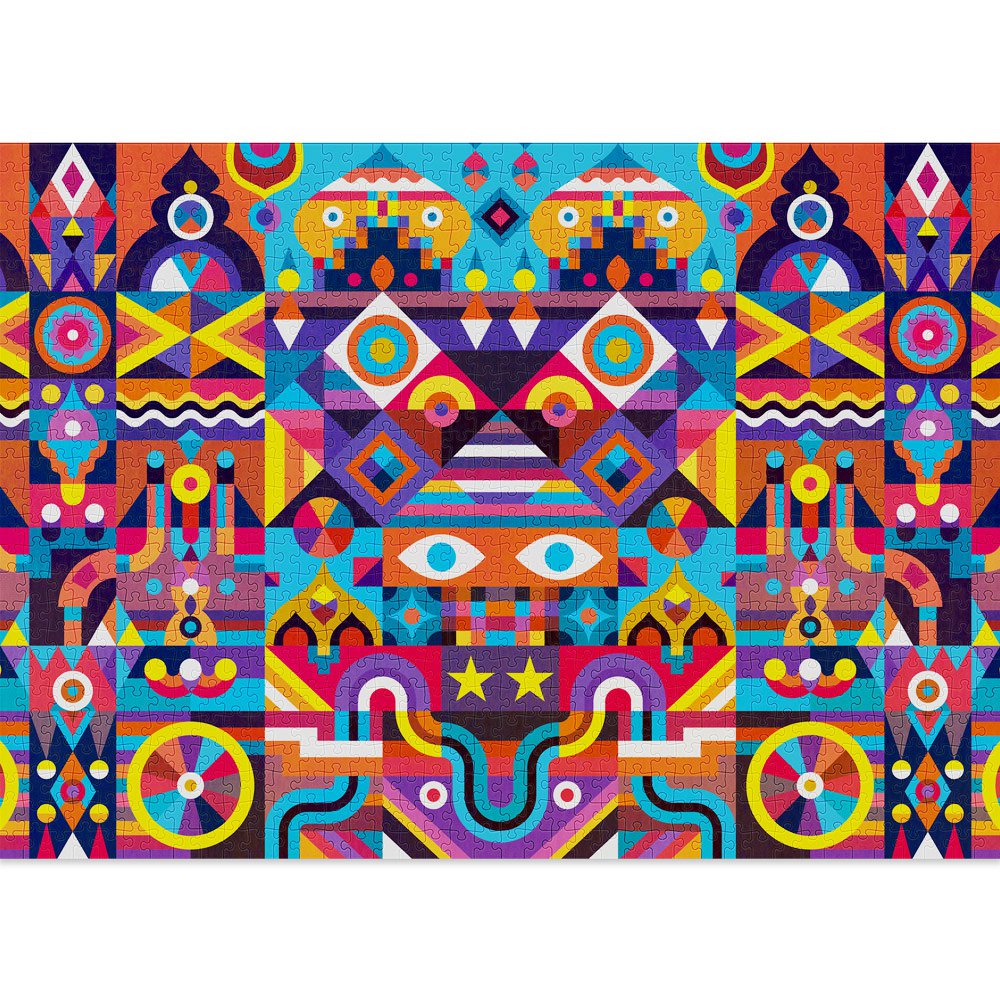 Symmetri Jigsaw Puzzle (1000 brikker)
